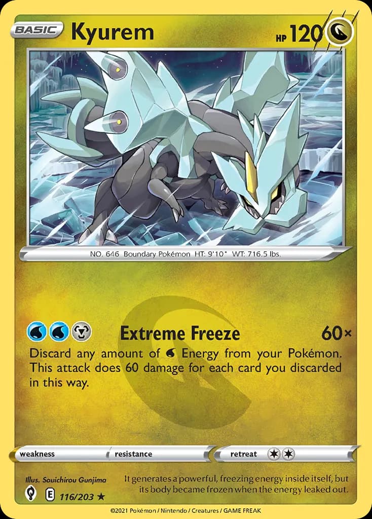 Kyurem — Evolving Skies 116 Pokémon card