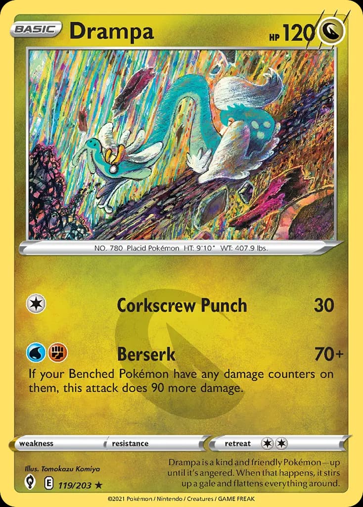 Drampa — Evolving Skies 119 Pokémon card