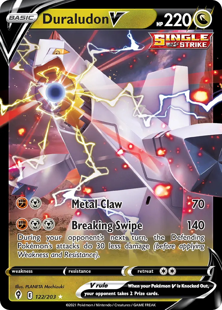 Duraludon V — Evolving Skies 122 Pokémon card
