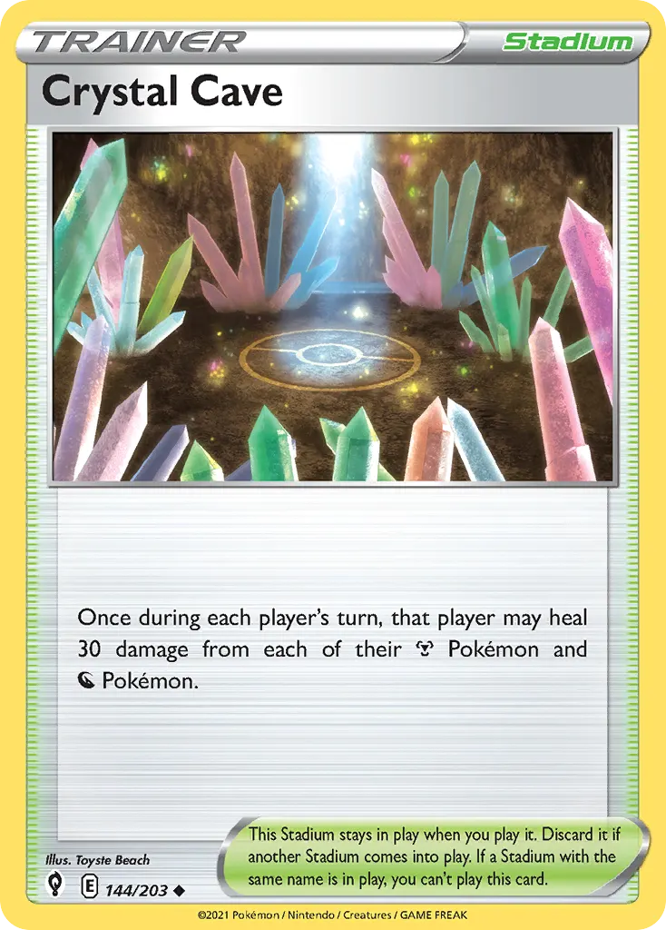 Crystal Cave — Evolving Skies 144 Pokémon card