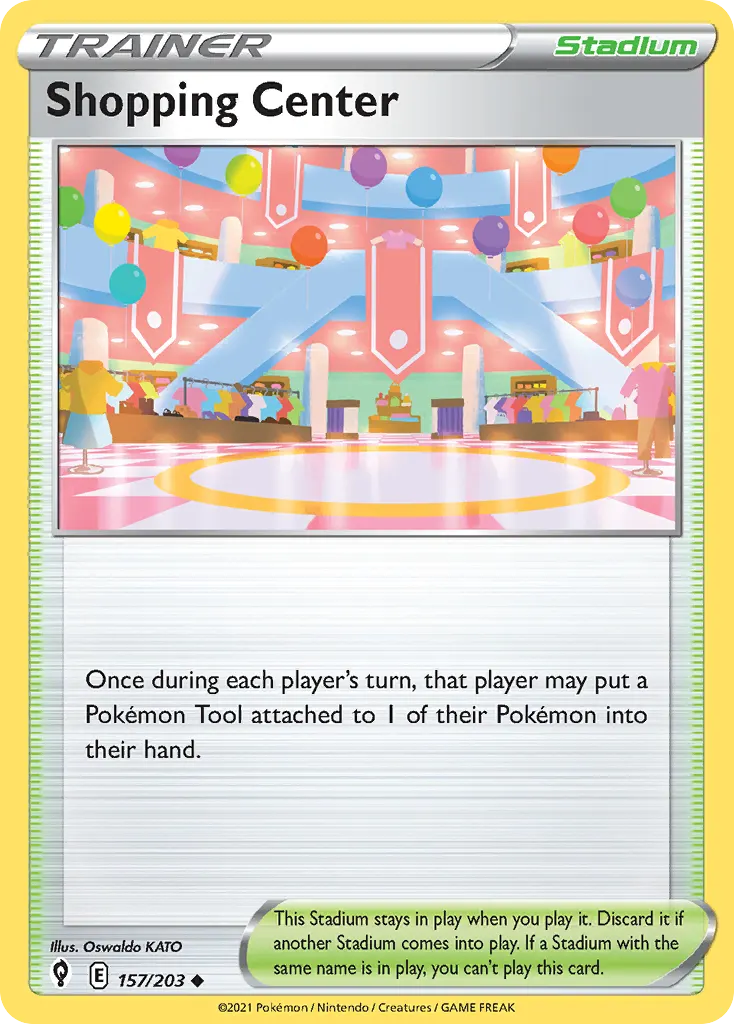 Shopping Center — Evolving Skies 157 Pokémon card