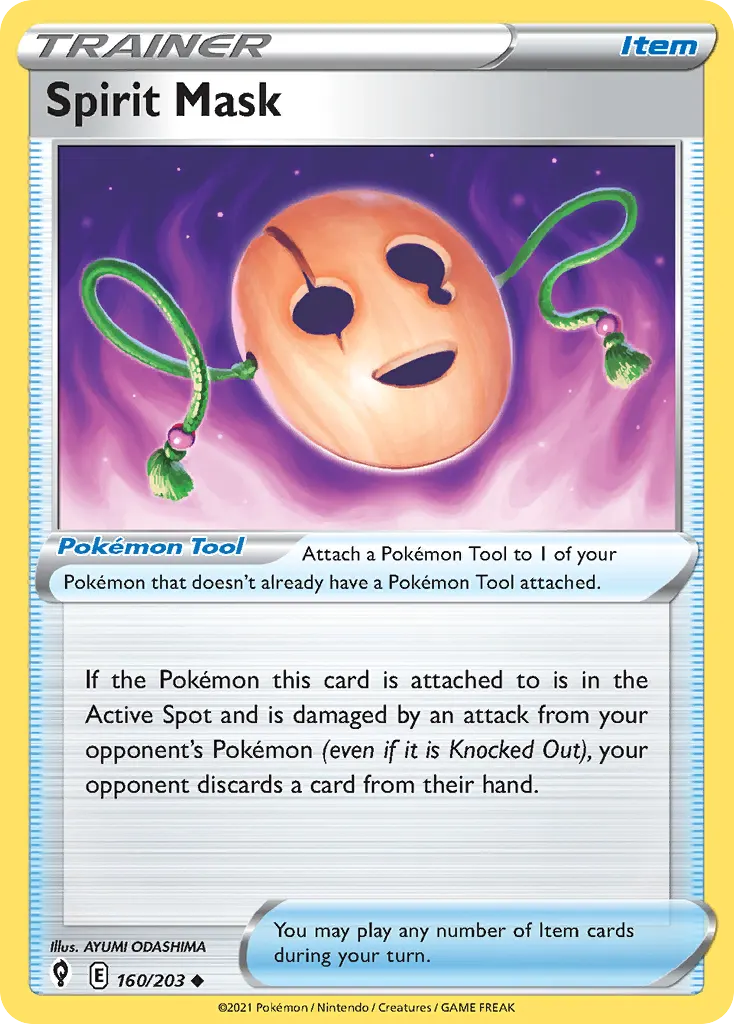 Spirit Mask — Evolving Skies 160 Pokémon card