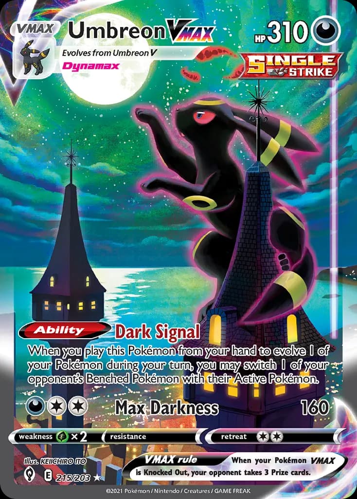 Umbreon VMAX — Evolving Skies 215 Pokémon card