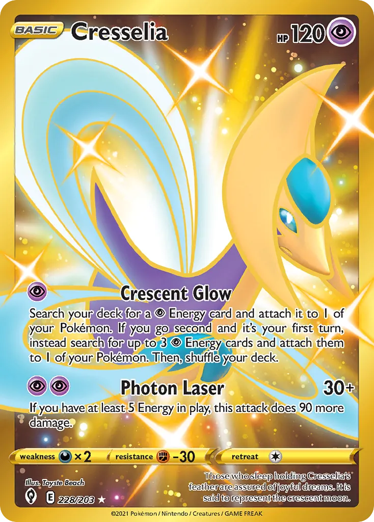Cresselia — Evolving Skies 228 Pokémon card