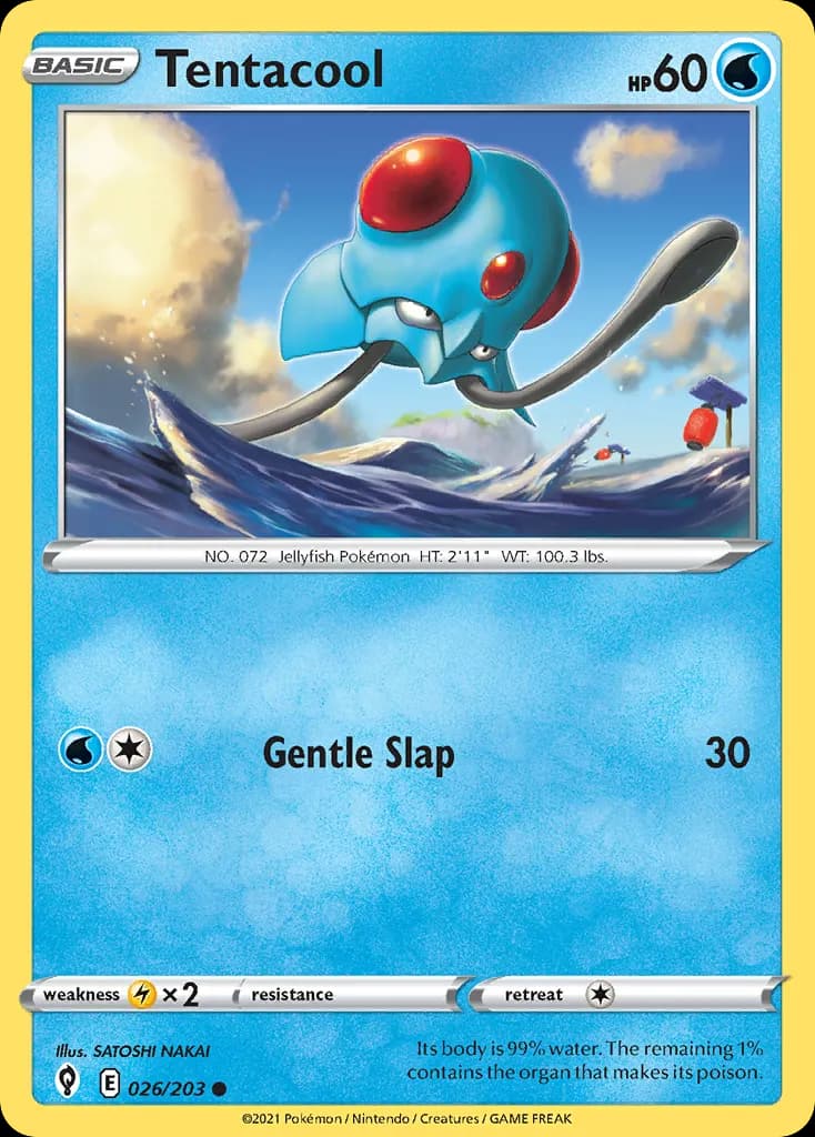 Tentacool — Evolving Skies 26 Pokémon card