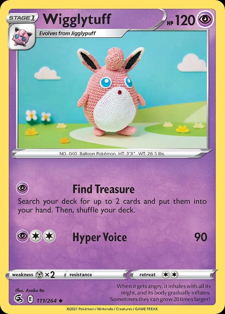 Wigglytuff — Fusion Strike 111 Pokémon card