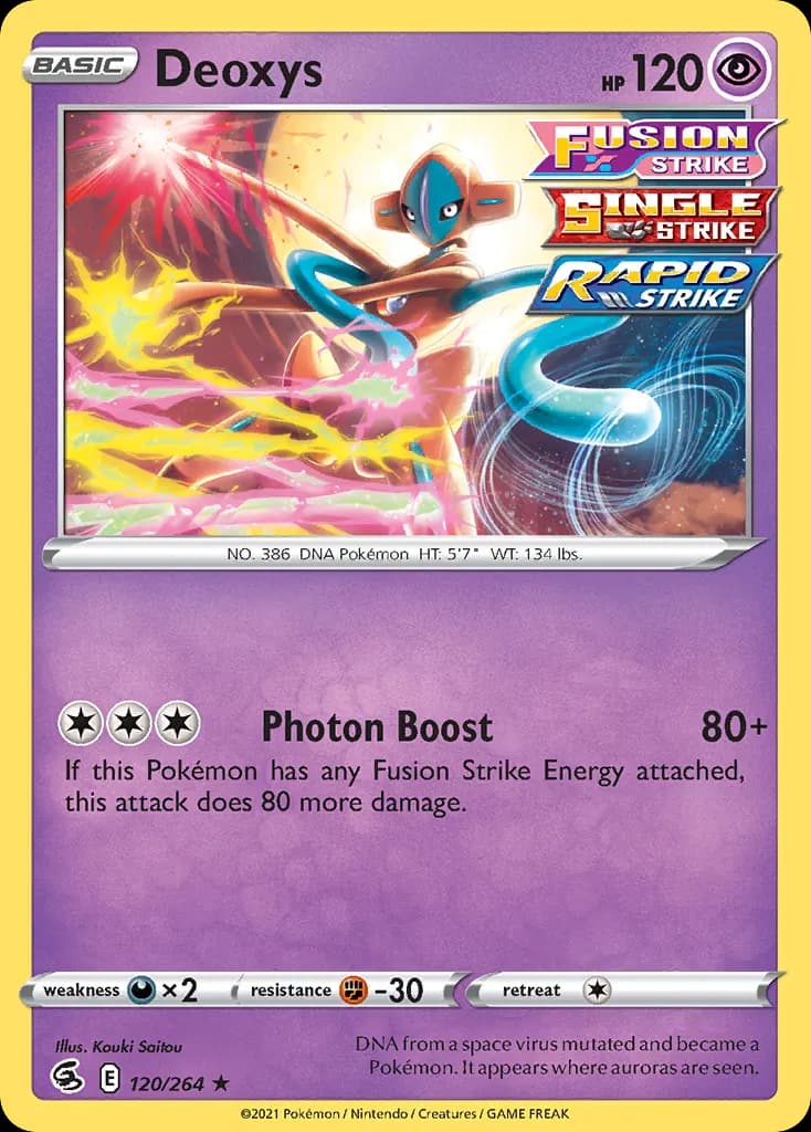 Deoxys — Fusion Strike 120 Pokémon card
