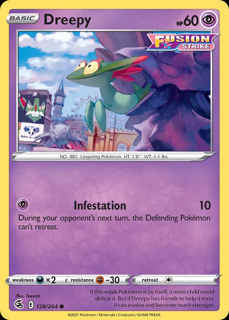 Dreepy — Fusion Strike 128 Pokémon card