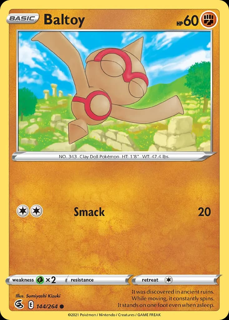 Baltoy — Fusion Strike 144 Pokémon card