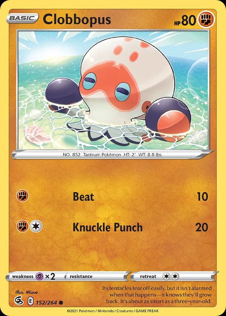 Clobbopus — Fusion Strike 152 Pokémon card