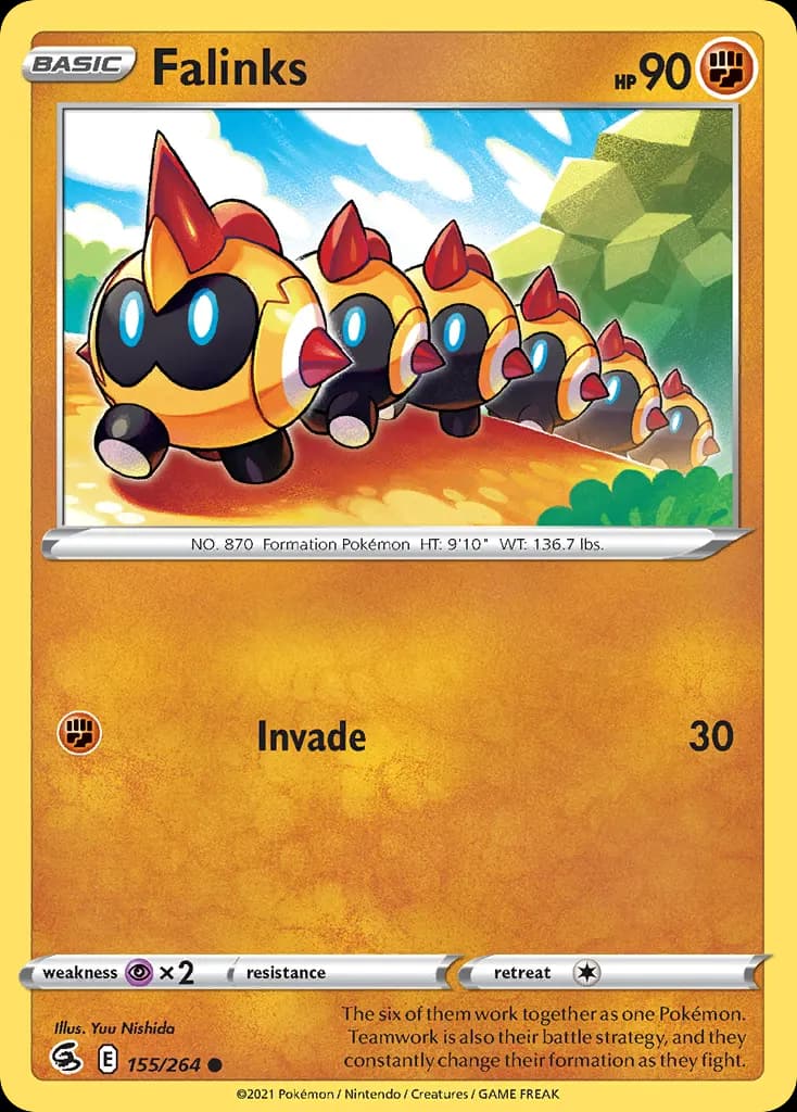 Falinks — Fusion Strike 155 Pokémon card