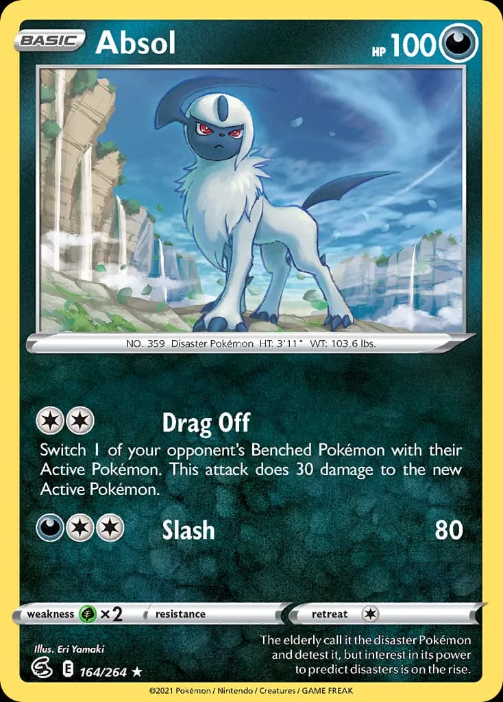Absol — Fusion Strike 164 Pokémon card