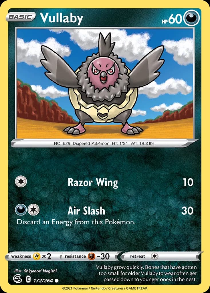 Vullaby — Fusion Strike 172 Pokémon card