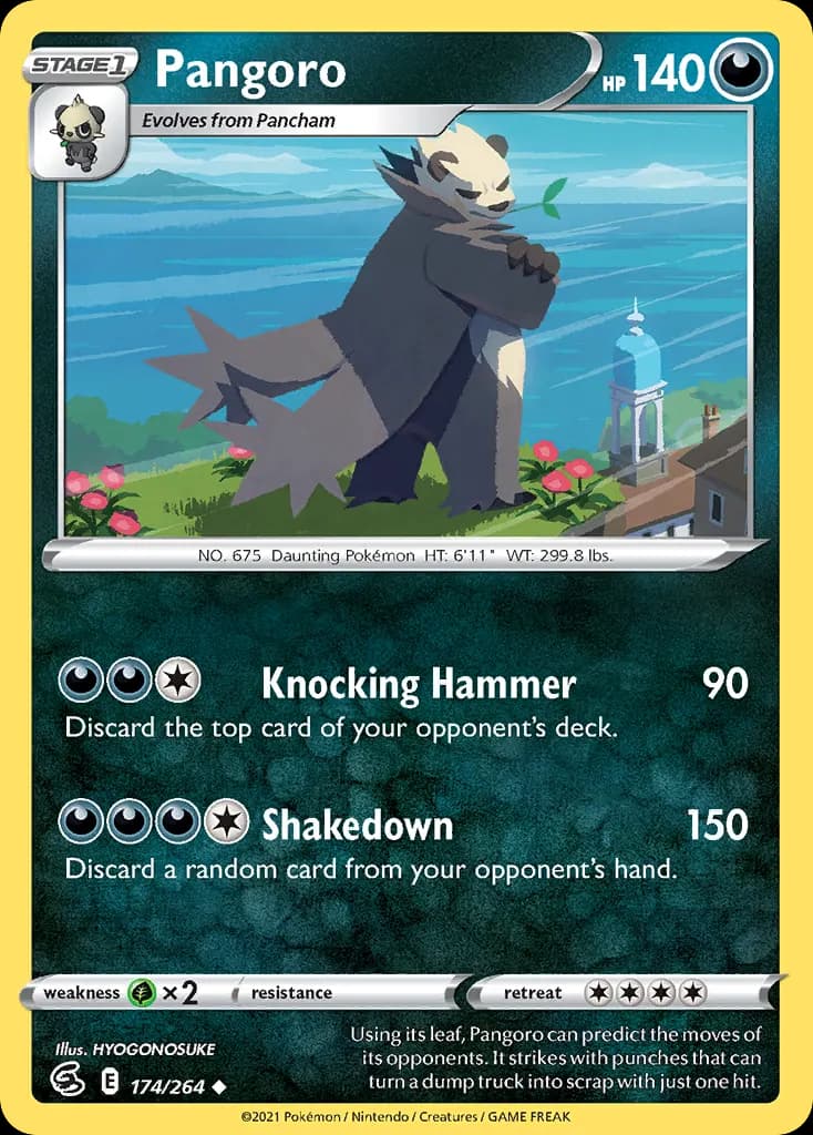 Pangoro — Fusion Strike 174 Pokémon card