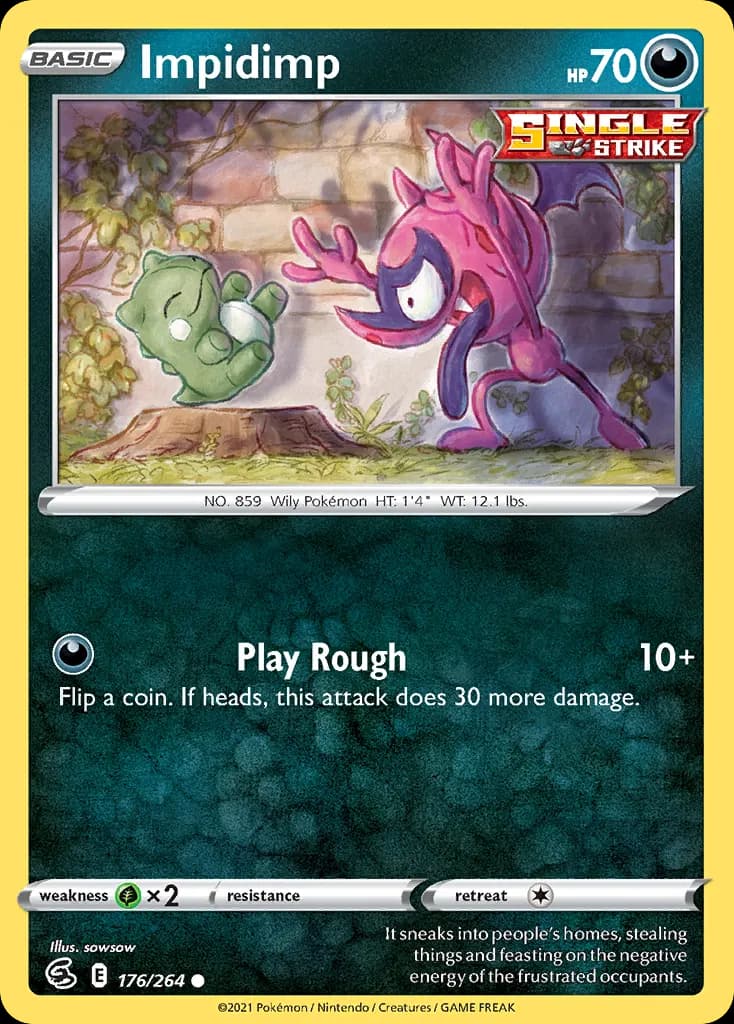 Impidimp — Fusion Strike 176 Pokémon card