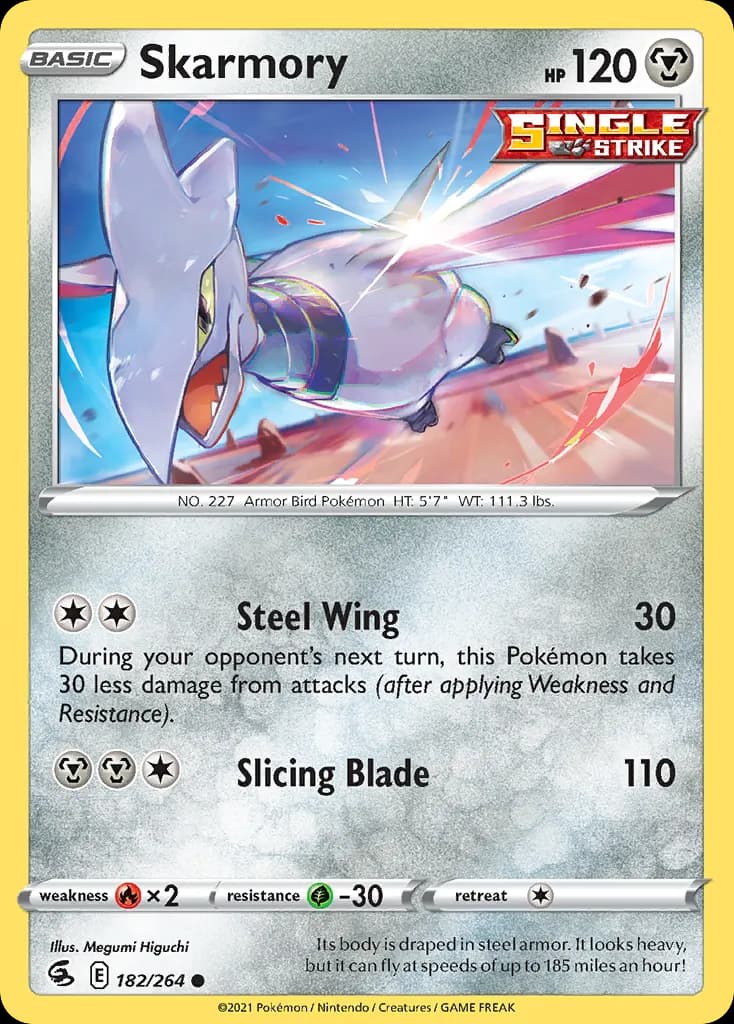 Skarmory — Fusion Strike 182 Pokémon card
