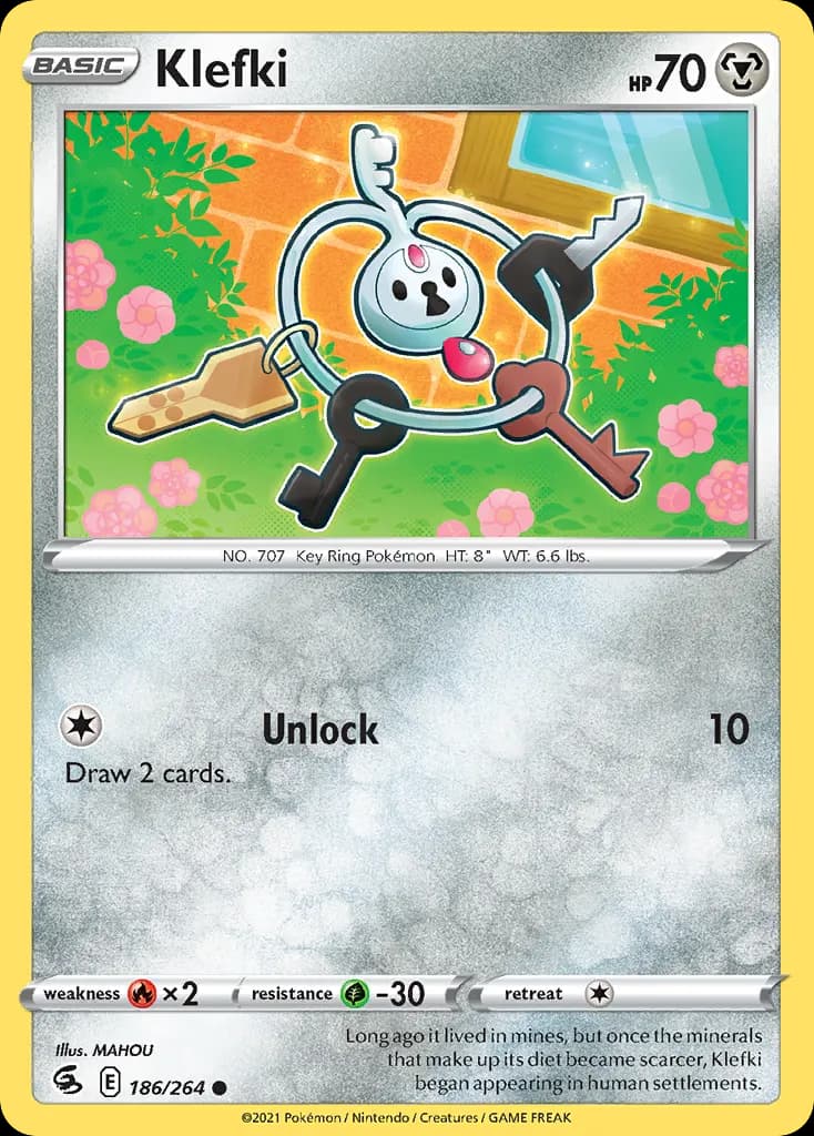 Klefki — Fusion Strike 186 Pokémon card