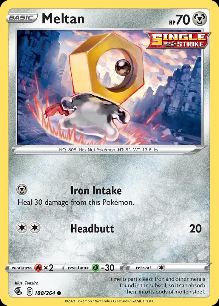 Meltan — Fusion Strike 188 Pokémon card