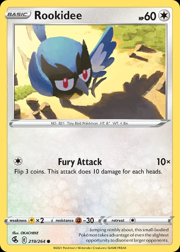 Rookidee — Fusion Strike 219 Pokémon card