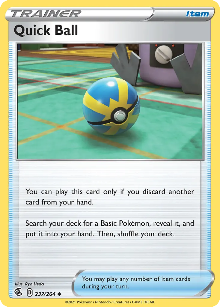 Quick Ball — Fusion Strike 237 Pokémon card