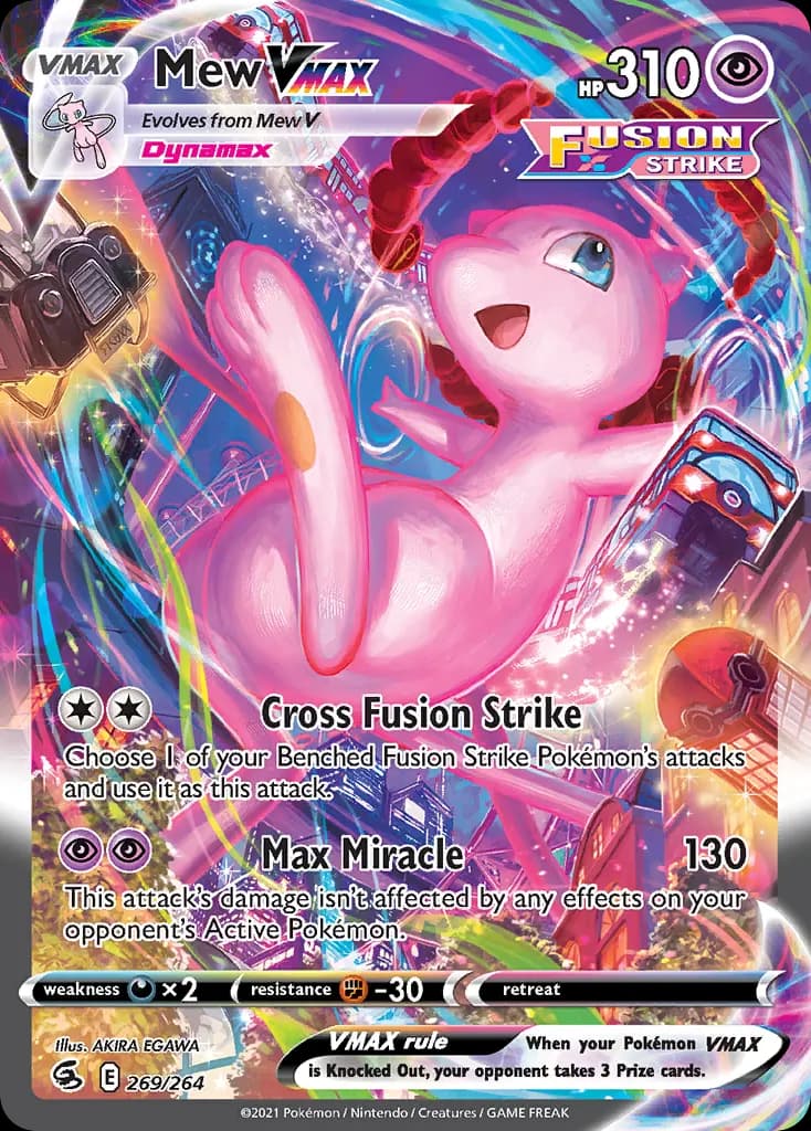 Mew VMAX — Fusion Strike 269 Pokémon card