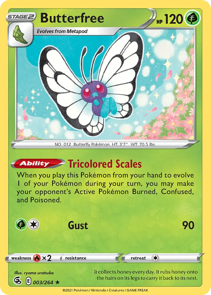 Butterfree — Fusion Strike 3 Pokémon card