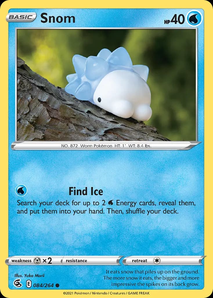 Snom — Fusion Strike 84 Pokémon card