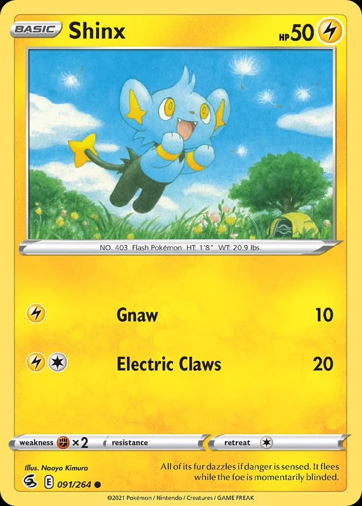 Shinx — Fusion Strike 91 Pokémon card
