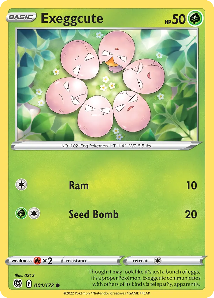Exeggcute — Brilliant Stars 1 Pokémon card