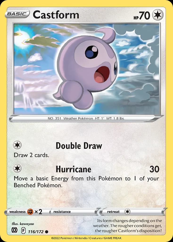 Castform — Brilliant Stars 116 Pokémon card