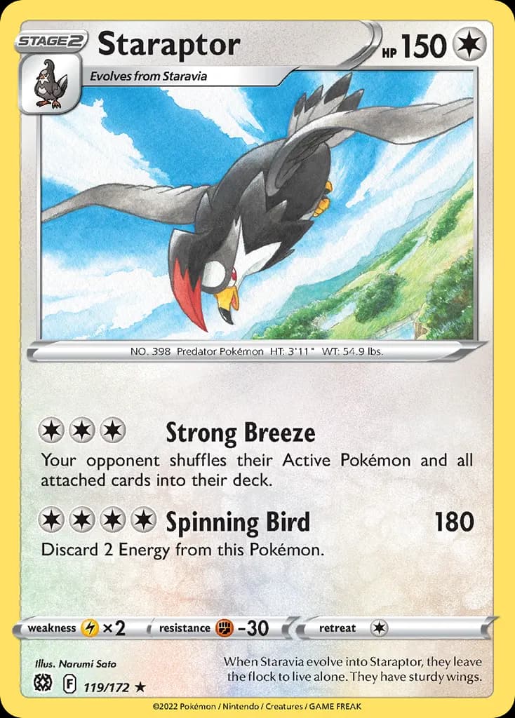 Staraptor — Brilliant Stars 119 Pokémon card