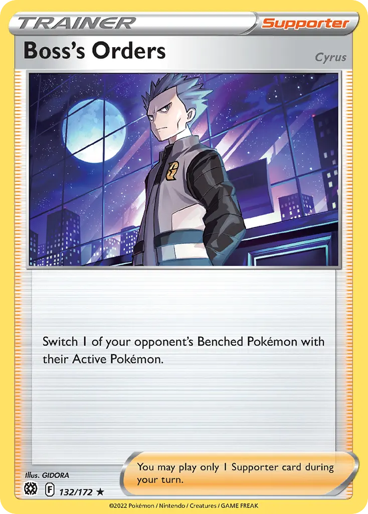 Boss's Orders — Brilliant Stars 132 Pokémon card