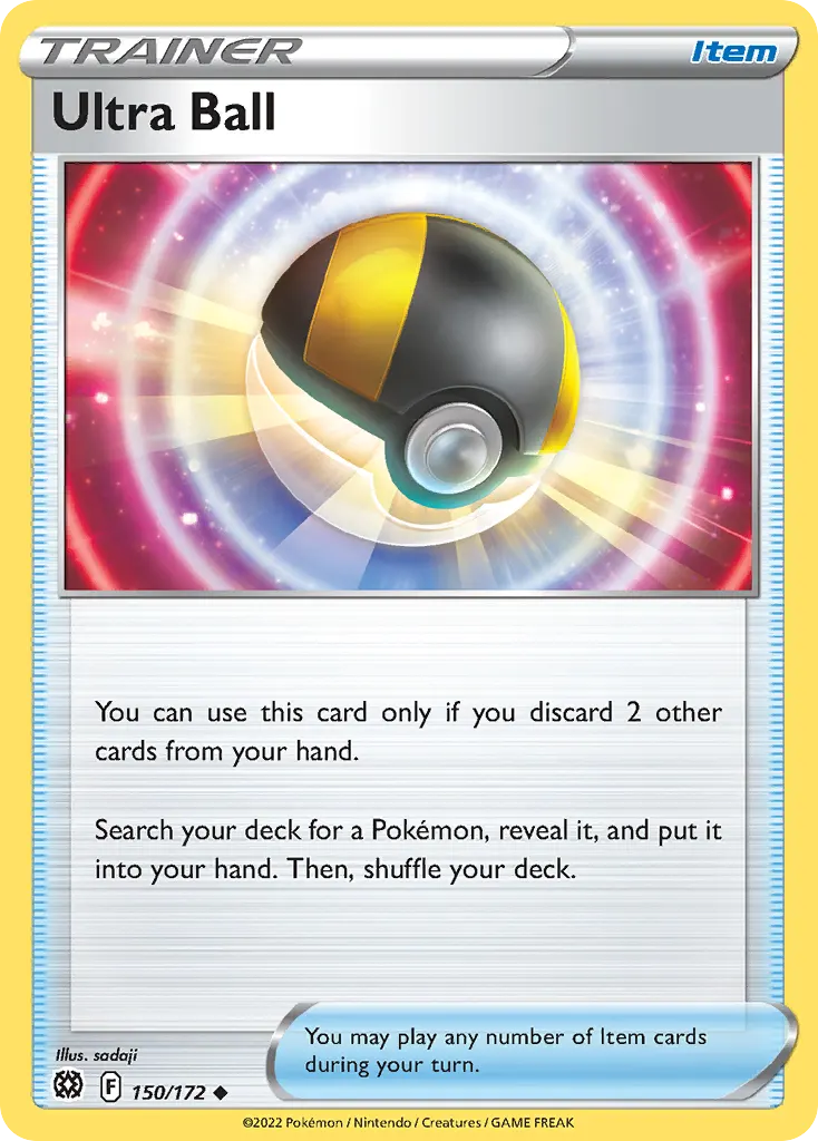 Ultra Ball — Brilliant Stars 150 Pokémon card