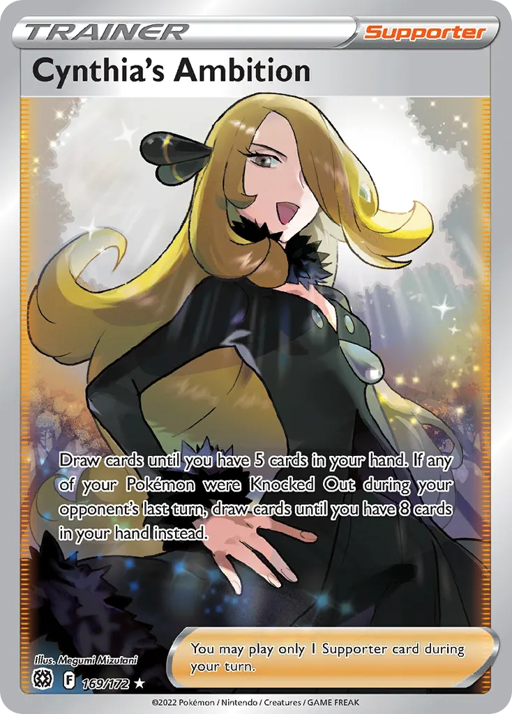 Cynthia's Ambition — Brilliant Stars 169 Pokémon card