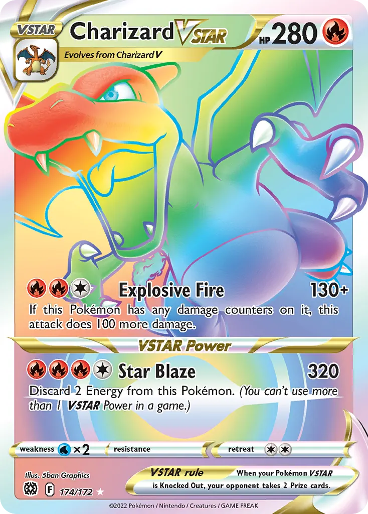 Charizard VSTAR — Brilliant Stars 174 Pokémon card