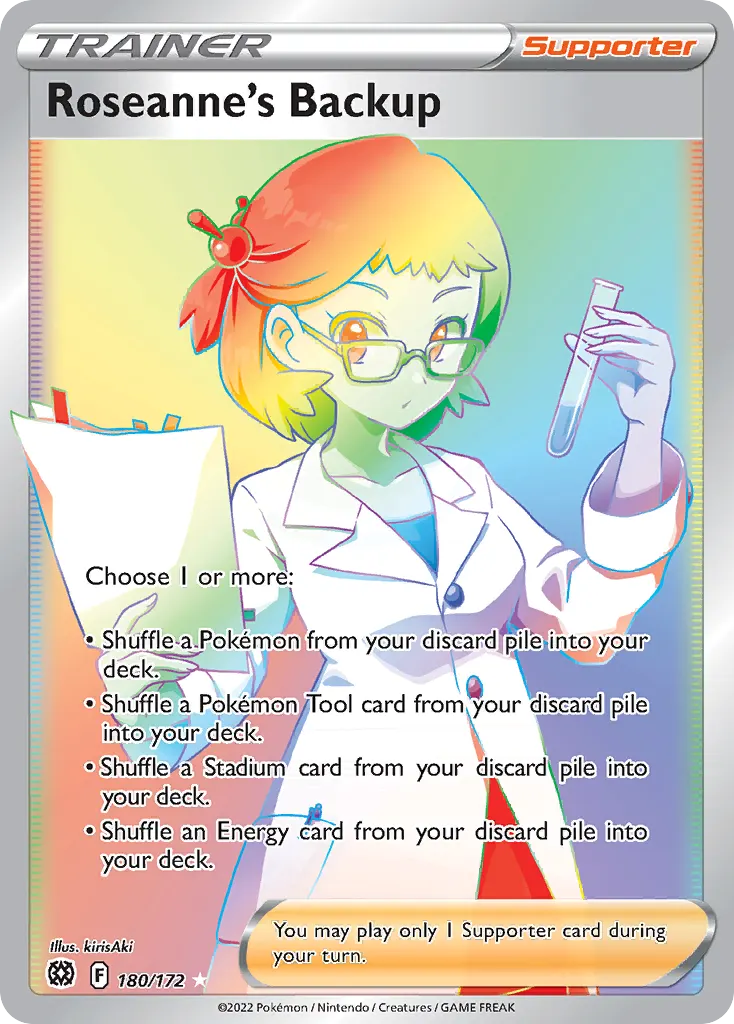 Roseanne's Backup — Brilliant Stars 180 Pokémon card