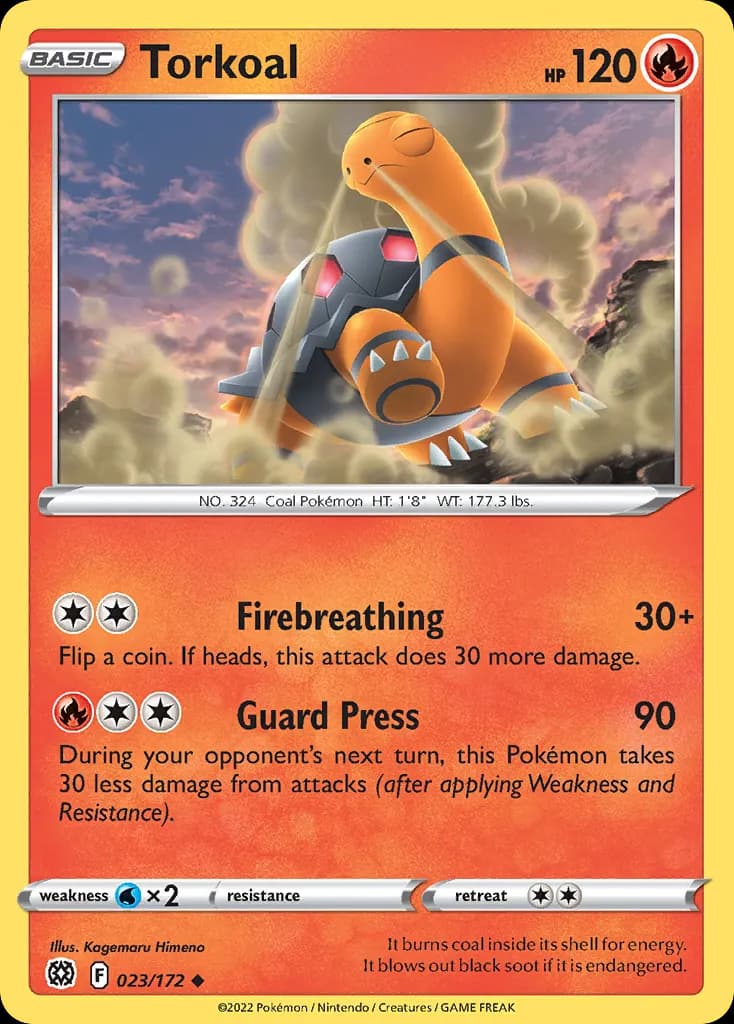Torkoal — Brilliant Stars 23 Pokémon card