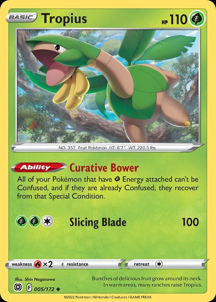 Tropius — Brilliant Stars 5 Pokémon card