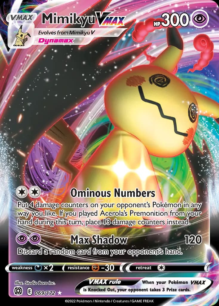 Mimikyu VMAX — Brilliant Stars 69 Pokémon card