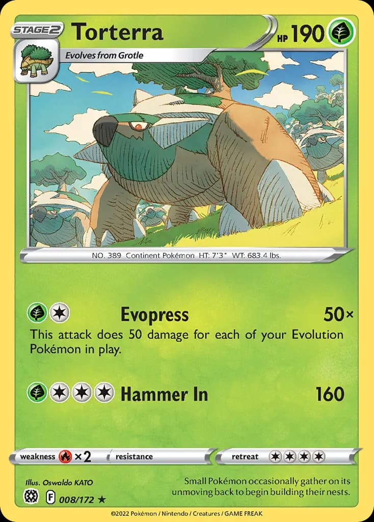 Torterra — Brilliant Stars 8 Pokémon card