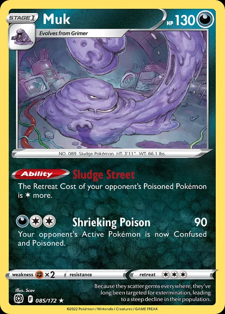 Muk — Brilliant Stars 85 Pokémon card