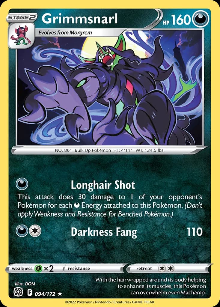 Grimmsnarl — Brilliant Stars 94 Pokémon card