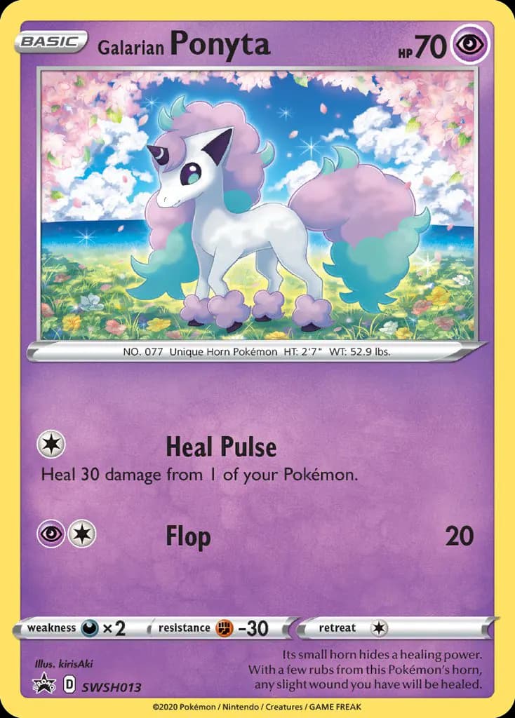 Galarian Ponyta — SWSH Black Star Promos SWSH013 Pokémon card