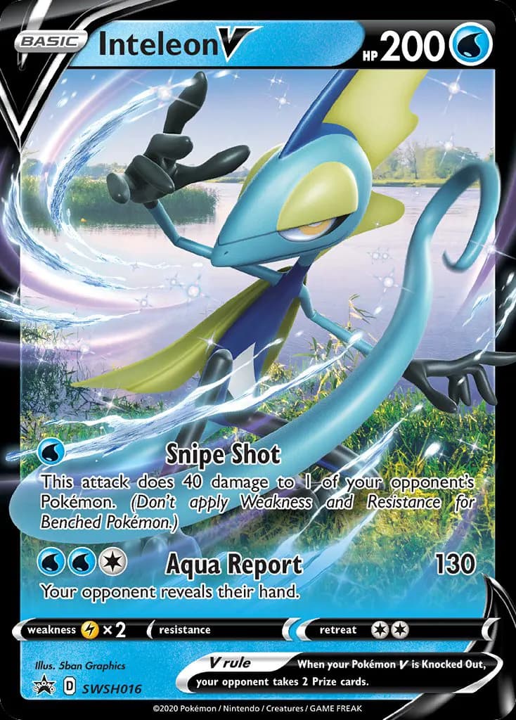 Inteleon V — SWSH Black Star Promos SWSH016 Pokémon card