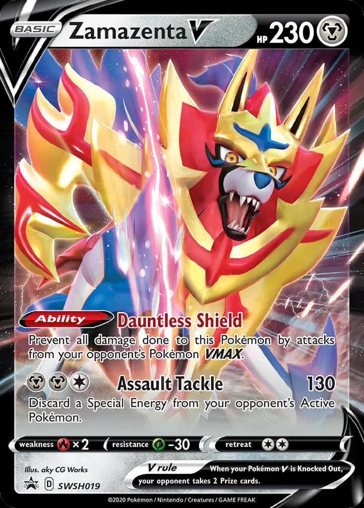 Zamazenta V — SWSH Black Star Promos SWSH019 Pokémon card