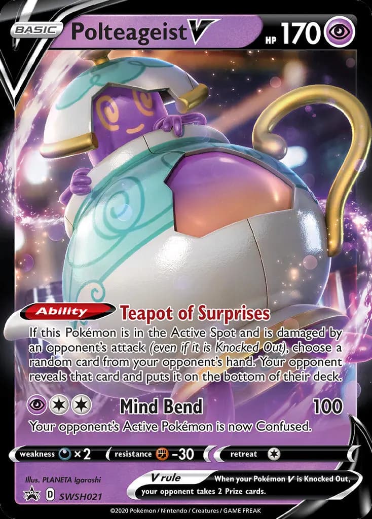 Polteageist V — SWSH Black Star Promos SWSH021 Pokémon card