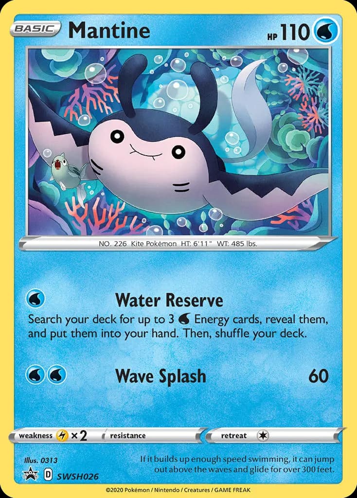 Mantine — SWSH Black Star Promos SWSH026 Pokémon card