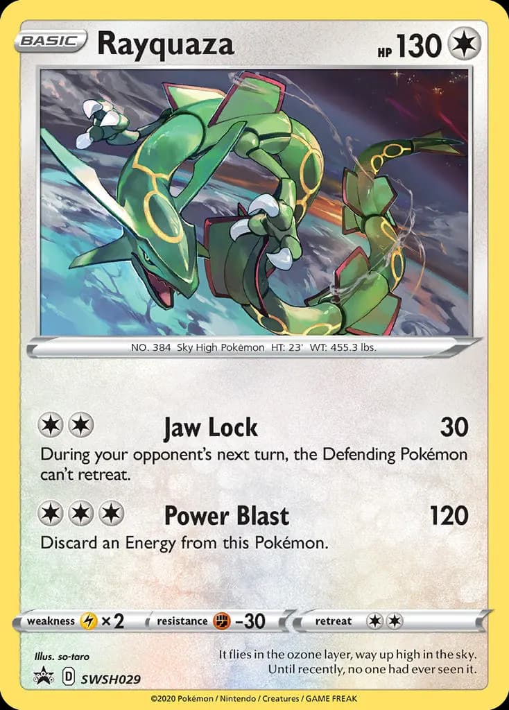 Rayquaza — SWSH Black Star Promos SWSH029 Pokémon card