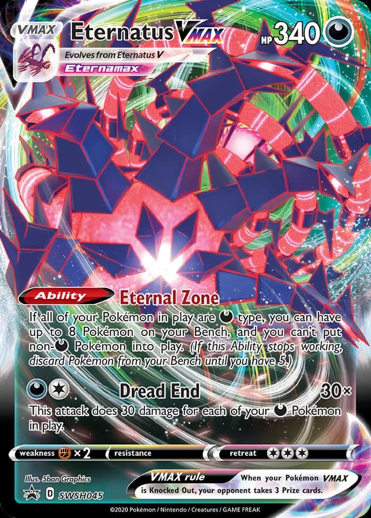 Eternatus VMAX — SWSH Black Star Promos SWSH045 Pokémon card
