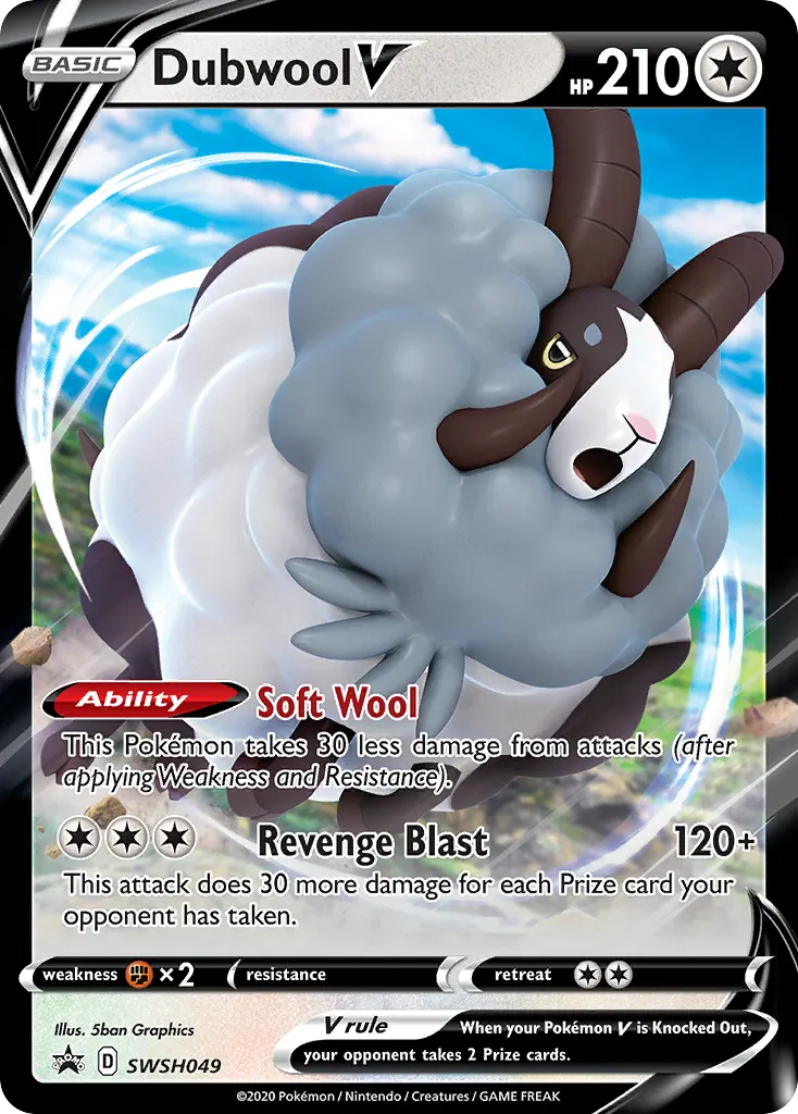 Dubwool V — SWSH Black Star Promos SWSH049 Pokémon card